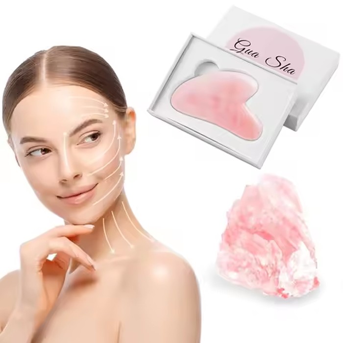 Natural Stone GuaSha Jade Facial Beauty Scraping Massage Tools Firm Skin Care Face Gua Sha SPA Physical Therapy Gue Che Roller