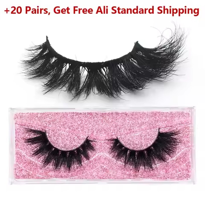Dropshipping 3D Mink Eye Lashes Fluffy Volume Eyelash Extension Natural Wispy Full Strip Mink False Eyelashes Bulk Lash Makeup