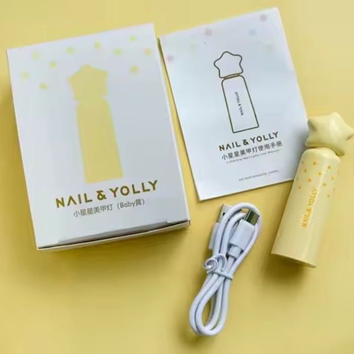 3W Mini Handheld UV LED Nail Lamp USB Rechargeable Portable Quick-Drying Gel Polish Curing Nail Dryer Light for Nail Art