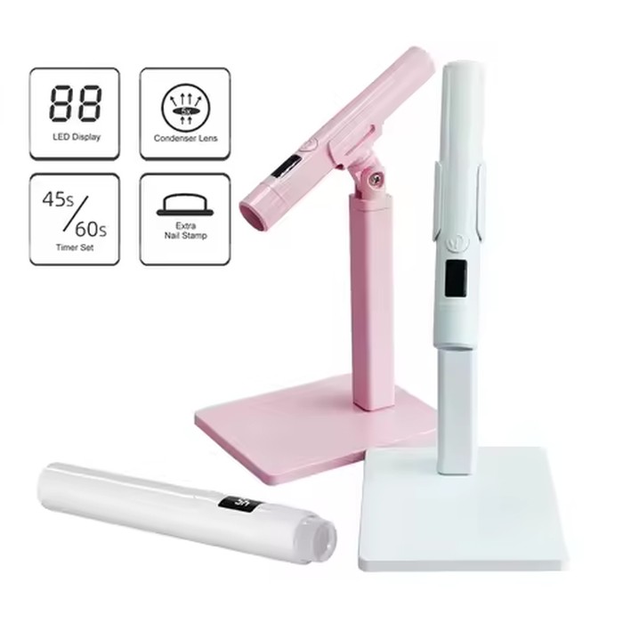 Portable Mini Led Nail Lamp Rechargeable Mini UV Led Lamp for Nails Gel Dry,Cordless Resin Curing UV Light Mini Nails Dryer