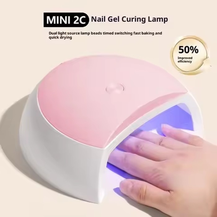 YIKOOLIN MINI 2C UV LED Nail Lamp 15 LEDs USB Plug In Gel Nail Dryer Portable Manicure Curing Light For Home DIY Nail Art Gifts