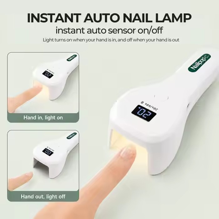 Portable Handheld UV Led Nail Lamp Wireless For Gel Polish Nails Rechargeable Nail Art Tool 15W Lights Fast Curing Nail Salon