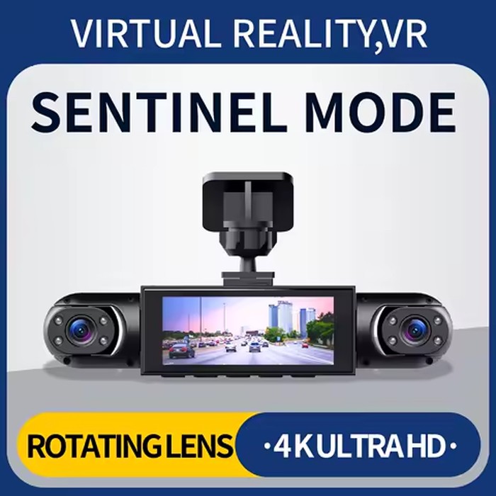 360° 4-Lens Dash Cam FHD 1080P 4 Channel Car DVR Front Side Rear Recording Night Vision G-Sensor Parking Surveillance