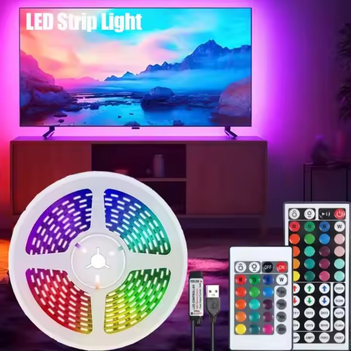 10m 20m Led Strip Lights with 44 Key Remote Control 5050 RGB Tape Led Wall Room for Home Bedroom Party Decor TV Backlight