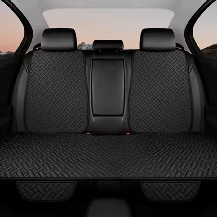 Car Seat Cushion, All Season Universal Linen, Driver's Seat Cover, Small Waist, Single Piece Three Piece Set, Half Pack