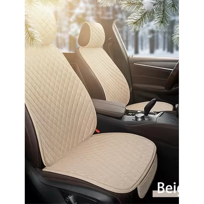 Universal Flax Car Seat Cover Front Rear Cushion Comfortable Breathable Protector Mat Four Season Pad Auto Interior Accessories
