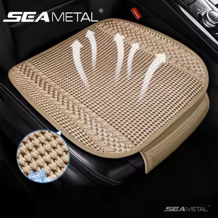 SEAMETAL Universal Summer Cool Car Seat Cover Cushion Anti-slip Front Rear Chair Seat Breathable Pad Protector Car Seat Covers