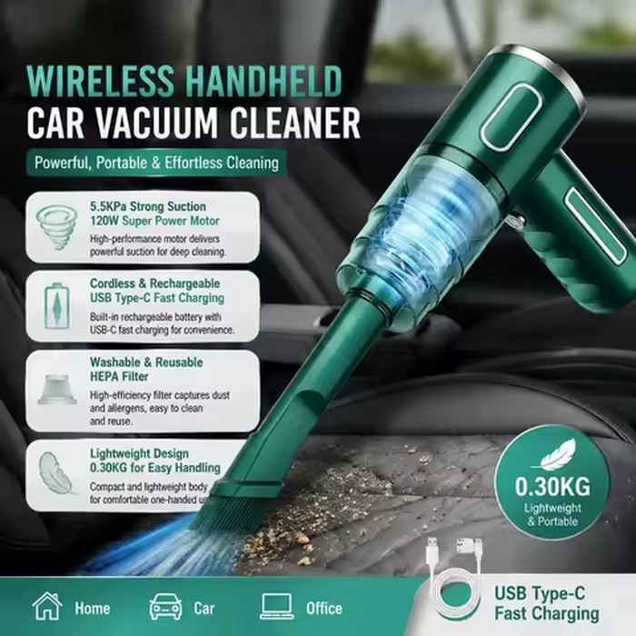 Wireless Handheld Vacuum Cleaner Cordless Portable Car Vacuum for Interior Cleaning Home Office Deep Cleaning Rechargeable Mini Vacuum Dust Buster Blower Machine with High Suction Power US Stock Fast Free Shipping