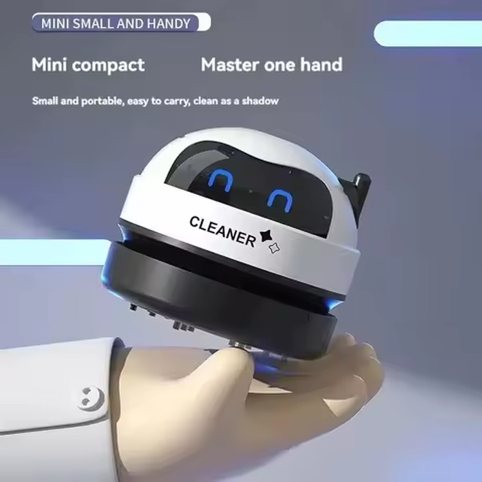Portable Desktop Vacuum Cleaner Wireless Table Dust Vacuum USB Rechargeable Mini Car Vacuum Cleaner With Detachable Nozzle