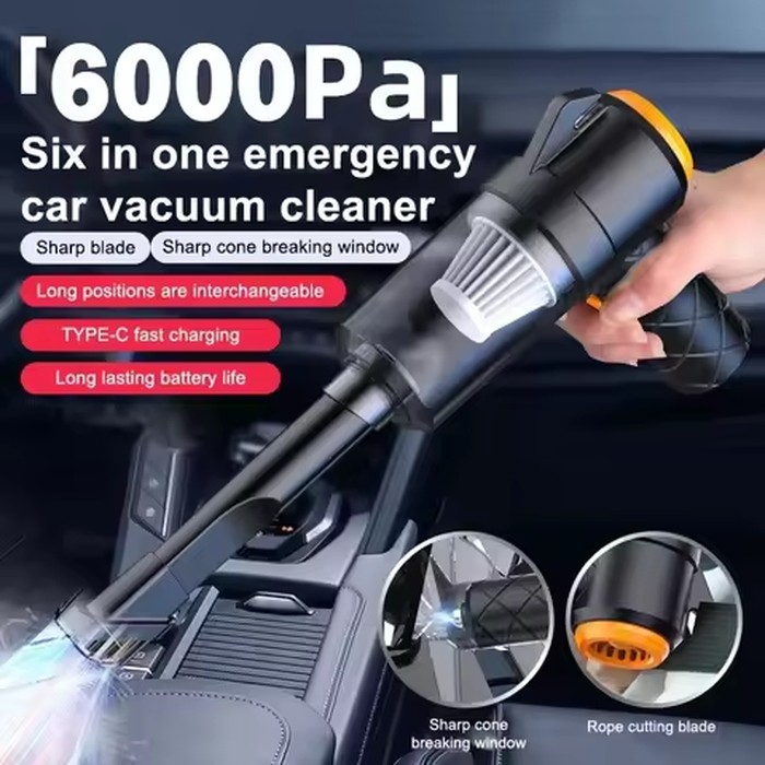Wireless 6000PA Wireless Car Vacuum Cleaner Household Small Rechargeable Handheld Powerful Vacuum cleaner Home Appliance