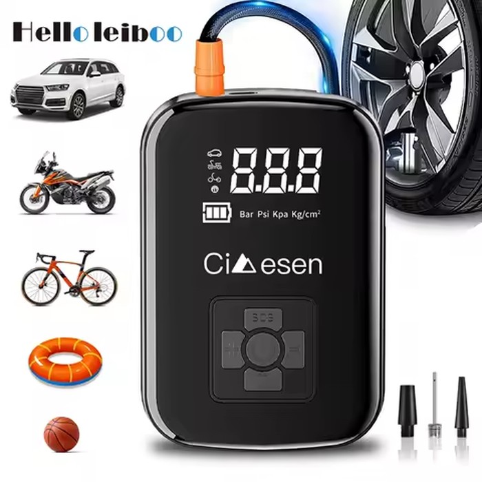 1pc Car Wireless Air Pump 150PSI Portable Electric Tire Inflation For Car Bicycle Motorcycle Air Compressor Inflator US Shipping