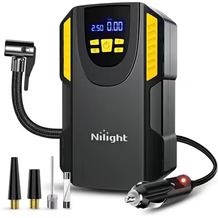 Nilight Tire Inflator Portable Air Compressor, Car Air Pump 150PSI Digital Tire Pressure Gauge Auto Shutoff Tire Pump for Car