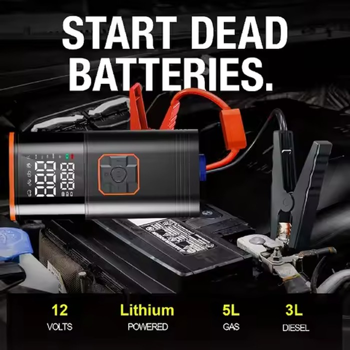 BELIBUY Portable Air Compressor 150 PSI Car Tyre Inflator Dual-Cylinder Design for All Vehicles Outdoor Tyre Emergency Use