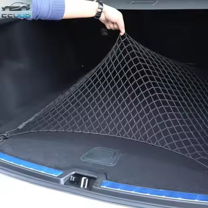 Nylon Car Rear Cargo Net Trunk Storage Organizer - Durable Net for Vehicle Trunk Organization