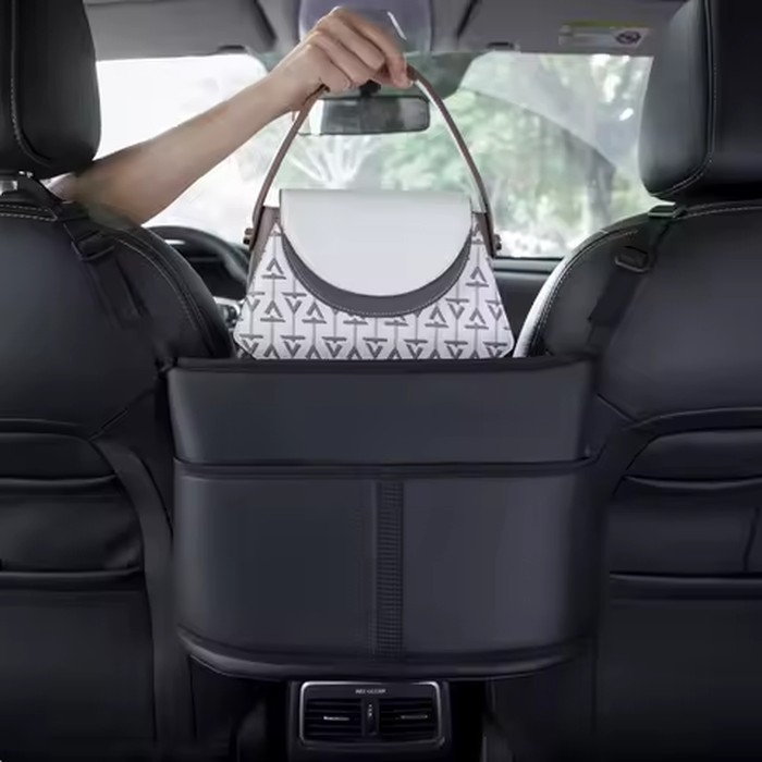Car Trunk Seat Back Mesh Bag Car Storage Organizer Pocket Holder Car Mess Bags for Wallet Water Tissue Snacks Cosmetics