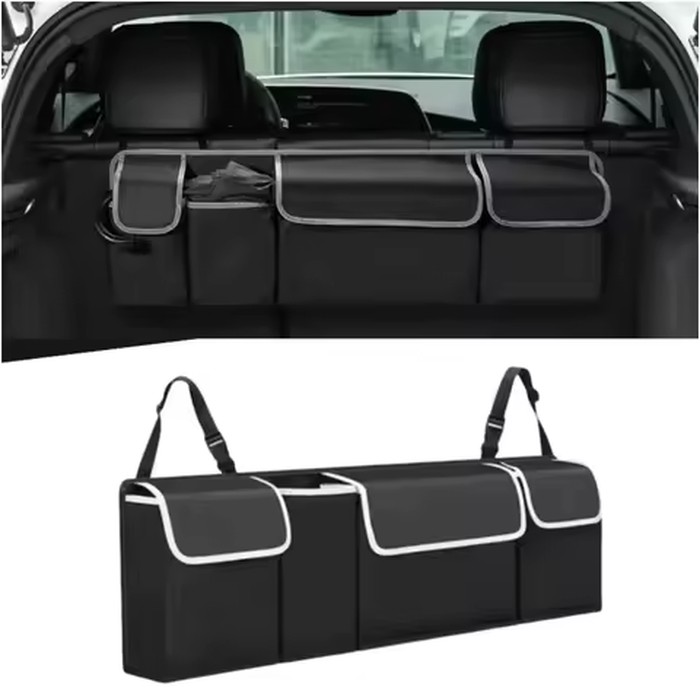 Car Trunk Organizer Storage Bag High Capacity Multi-use Oxford Backseat Car Seat Back Organizer for SUV Sedan SUV Pickup Truck