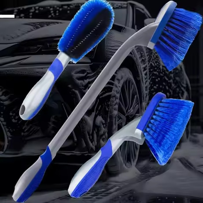 New·Car Tire Cleaning Brush Wheel Hub Brush Detail Brushs Set Clean Tools Car Beauty Maintenance Accessories·