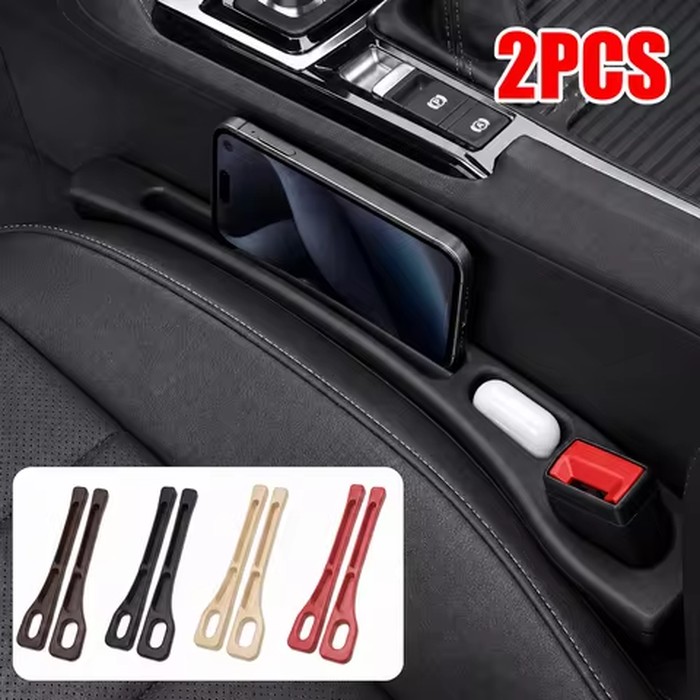 1 Pair Universal Car Seat Gap Filler Plug Strip Leak Proof Side Seam Seat Gap Storage Organizer Between Seats Auto Accessories