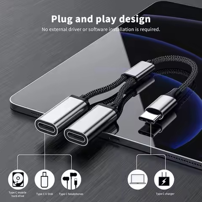 Multi USB Hub Extensions 3/2 Port Type C Hub USB Splitter Fast Data Transmission OTG Adapter For PC Laptop Pro