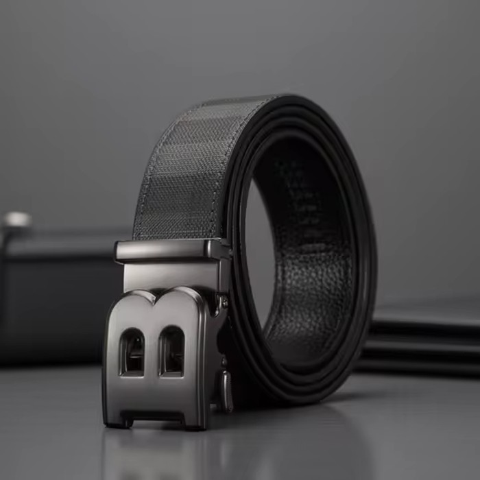 New Width 3.4cm Men's Belt Formal Real Leather Canvas Belt men High Quality Metal Buckle Male Belt for men jeans work belt