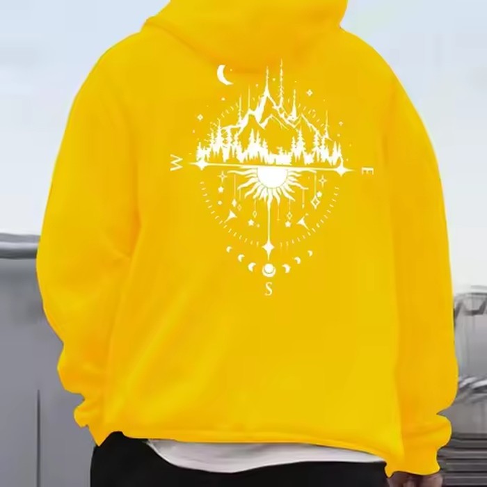 Unisex American casual preppy style hoodie with a kangaroo pocket drawstring design Loose and comfortable Perfect holiday gift
