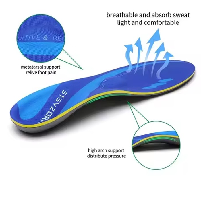 Arch Support Metatarsalgia Insole Plantar Fasciitis Pain Relief Orthotic Insert,Flat Feet Orthopedic Insoles Running Sport Sole