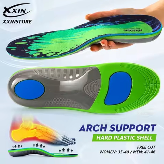 【Xxin】Arch Support Insole Orthotic Insoles Sports Shoe Insole Orthopedic Feet Heel Cushion Sze35-46