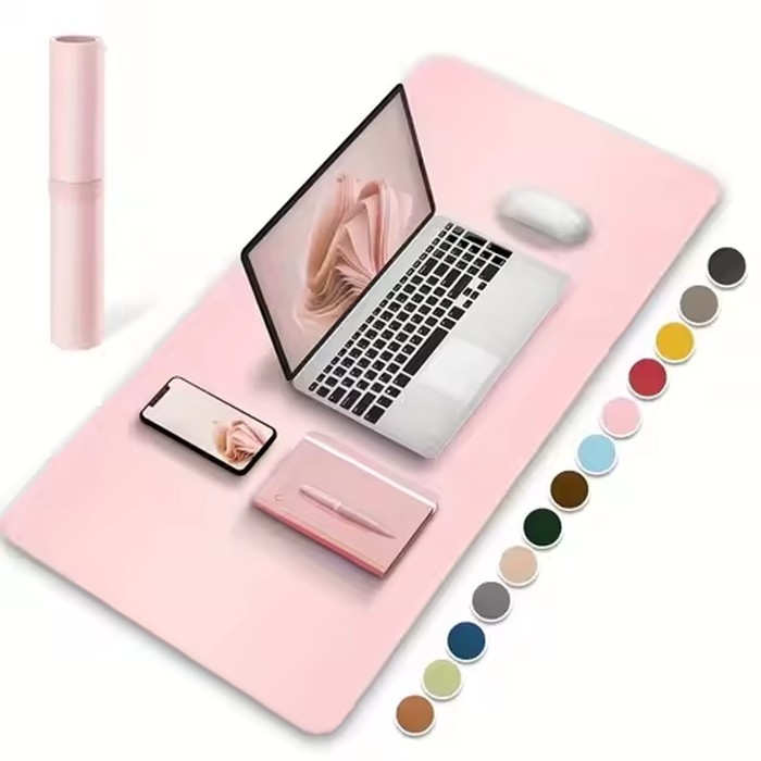 1 Pc Large Size 60*30cm Office Desk Protector Mat PU Leather Waterproof Mouse Pad Desktop Keyboard Desk Pad Gaming Mousepad 2025
