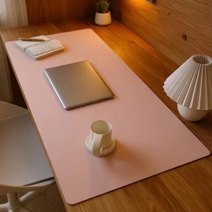 PU Leather Mouse Pads Desk Mat for Office Solid Color Gaming Waterproof Non-slip Computer Pad Keyboard Pads