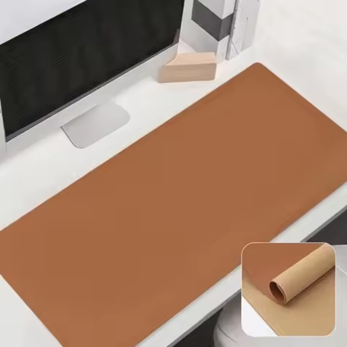 Desk Blotter Leather Writing Pad Cork Large Table Protector Oil-proof Premium Keyboard Mat Adults