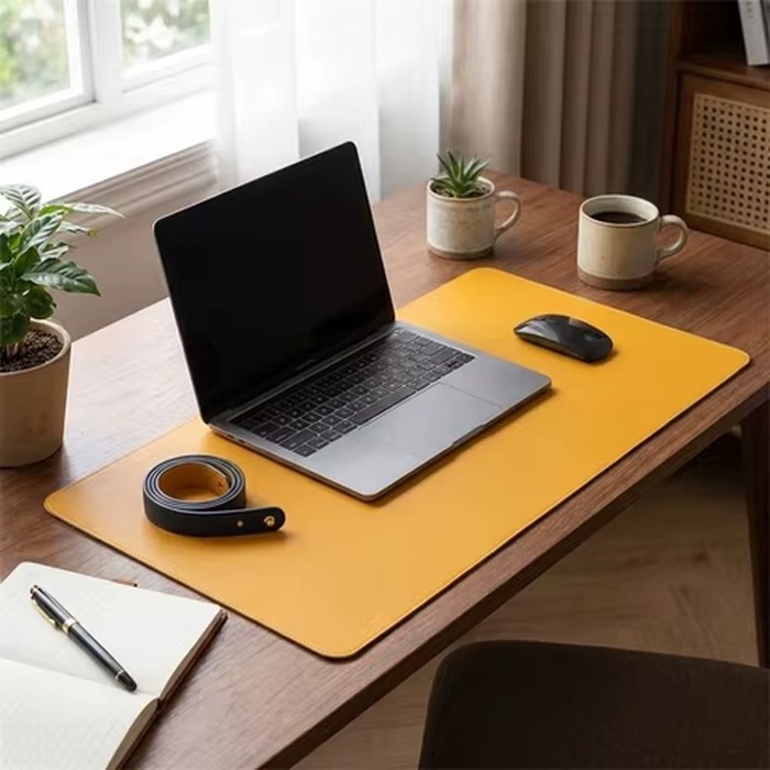 PU Leather Double Side Desk Mat Anti-Slip Waterproof Foldable Mouse Pad Collapsible Soft Hand Rest Pad Nail Studio