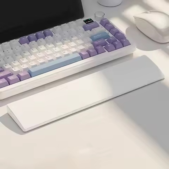 Gaming Keyboard Wrist Rest Pad 81 Keys Keyboard Hand Support Ergonomic Soft Memory Foam Support Desktop Storage Box Stable Base