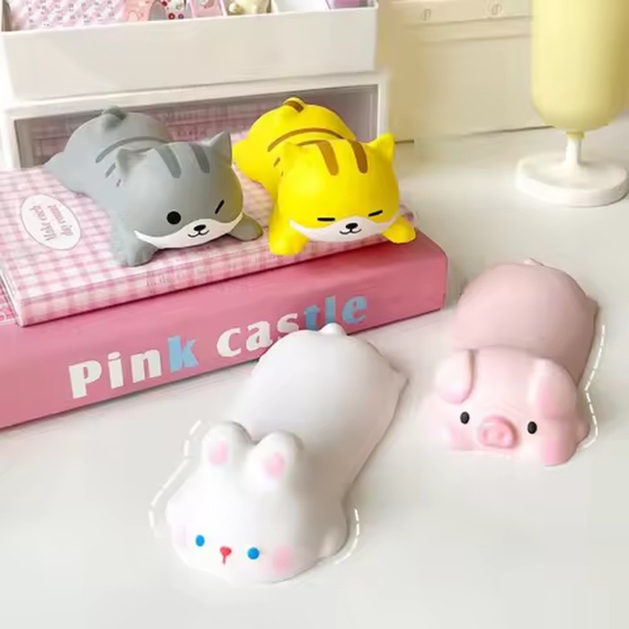 New Cute Animal Wrist Rest Mouse Pad Support Ergonomics Memory Foam Desktop Computer Laptop Arm Rest Pig,Cat,Dog,Rabbit Toys Pad