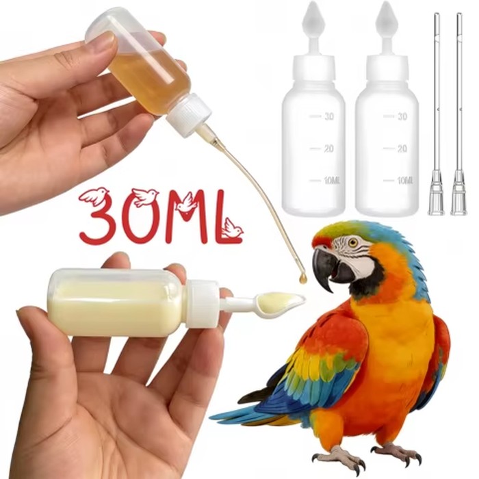 30ml Baby Bird Feeder Set, Parrot Milk Powder Feeder, Baby Bird Feeding Device, Bottle with Scale, Bird Feeding Spoon, Feeding Tube, Bird Feeding Tools