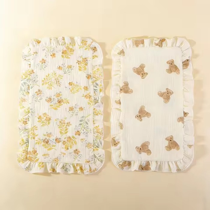 2 Pack Baby Burp Cloths for Newborns Soft Absorbent Saliva Towel Feeding Burping Bibs