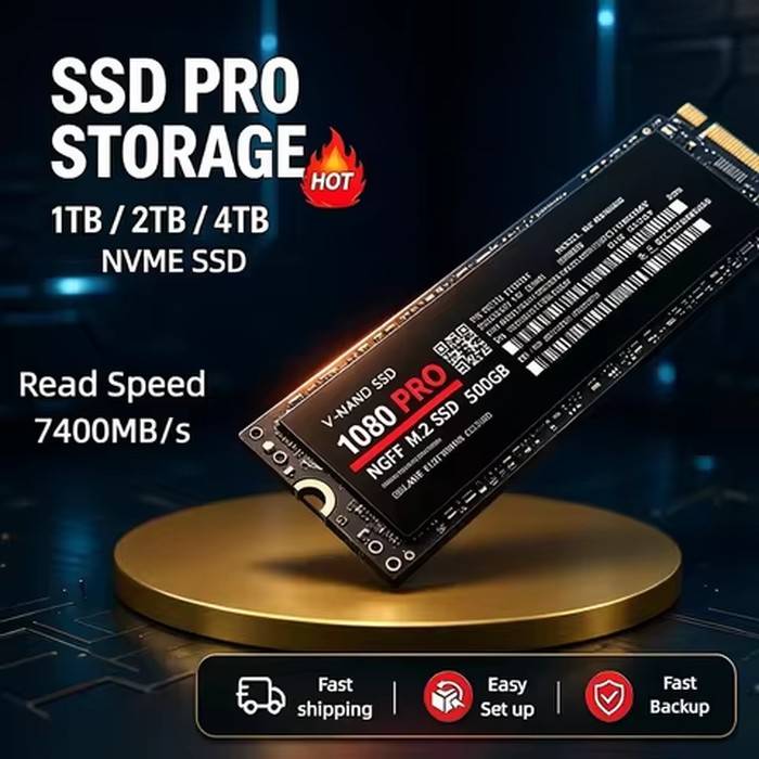 Original SSD 1080PRO 1TB Hard Disk Drive 2TB M2 NGFF NVME Interface Internal Solid State Hard Drive for Laptop Desktop Notebook