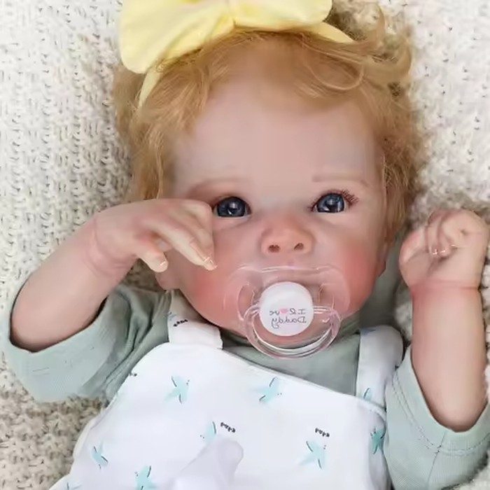 Lifelike Reborn Baby Dolls Girl - 20 Inch Realistic Baby Doll, Real Life Baby Doll Real Looking Newborn Soft Body, Gift Set with Full Accessories for Kids Aged 3+