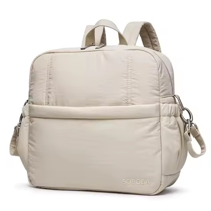 Soboba Large Capacity Diaper Backpack Multi-functional Nappy Changing Bag for Newborns Travel-Friendly Parenting Essentials