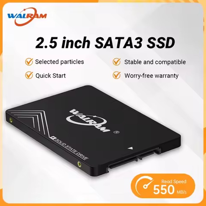 WALRAM SATA3 SSD 128GB 120GB Hard Disk 240GB 256GB SSD 1TB 512GB HHD 2.5 Internal Laptop SATA 3 Solid State Drive For Desktop PC