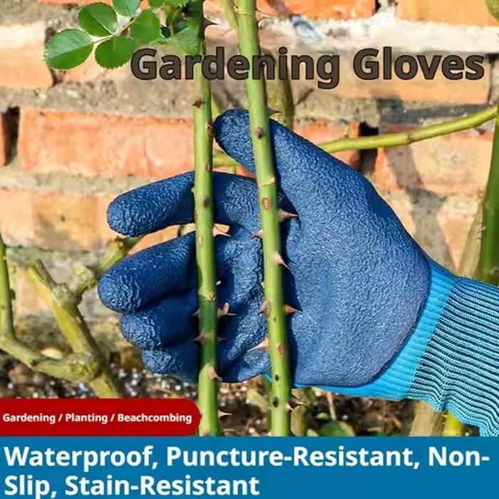 Flexible Gardening Gloves Garden Tools Heavy Duty Non-slip Grip Thorn Proof Gardening Gloves Waterproof Work Gloves