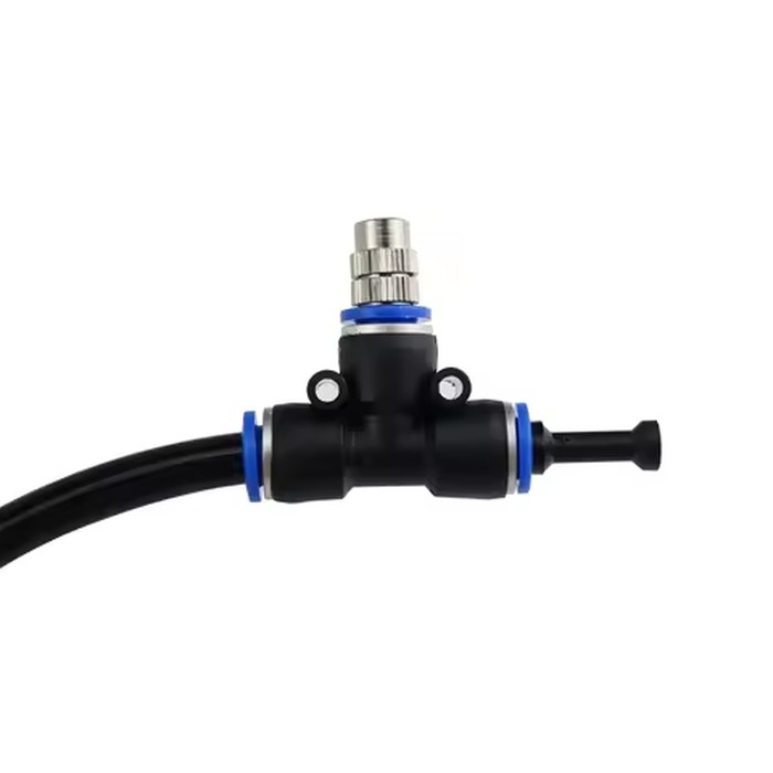 8MM Adjustable Push To Connect Misting Nozzle With 6/8/10/12mm T Connectors For Garden Water Sprayer