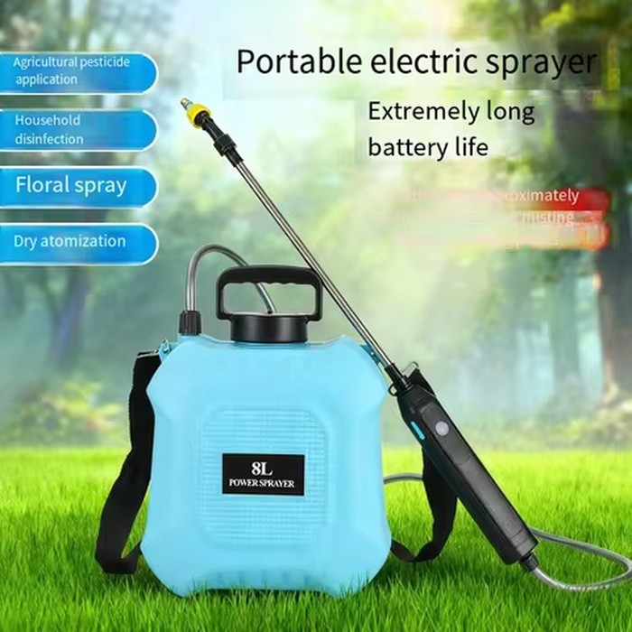 5L/8L USB Rechargeable Electric Watering Can Portable Lawn and Garden Watering Disinfection Sprayer Horticultural Farm Tools