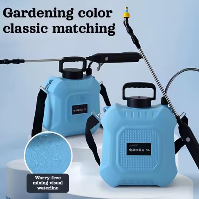 5L/8L USB Rechargeable Electric Watering Can Portable Lawn and Garden Watering Disinfection Sprayer Horticultural Farm Tools