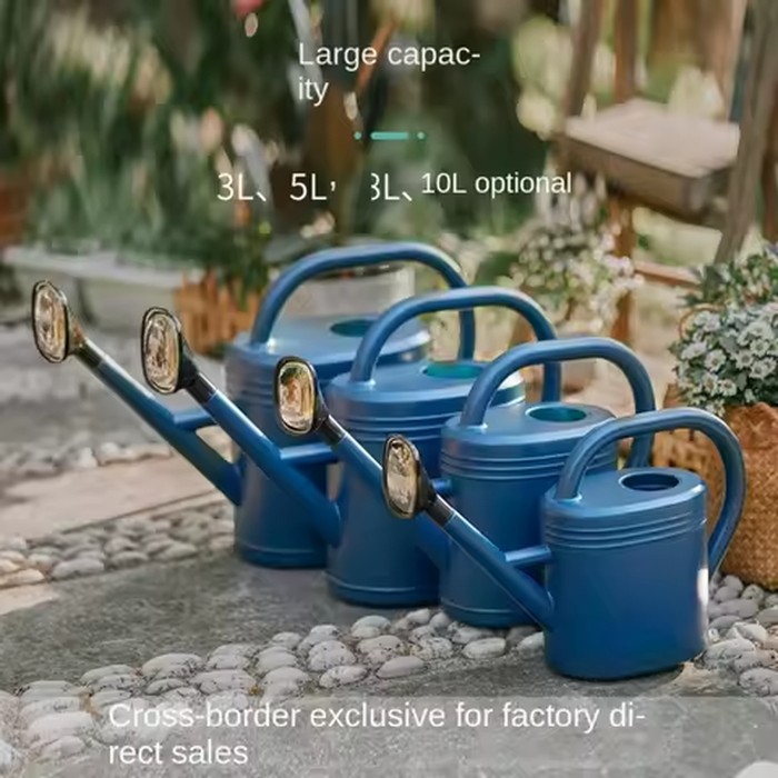 1L/2L Watering Can Pot Long Mouth Garden Plants Flower Spray Water Kettle Large Capacity Plastic Watering Device