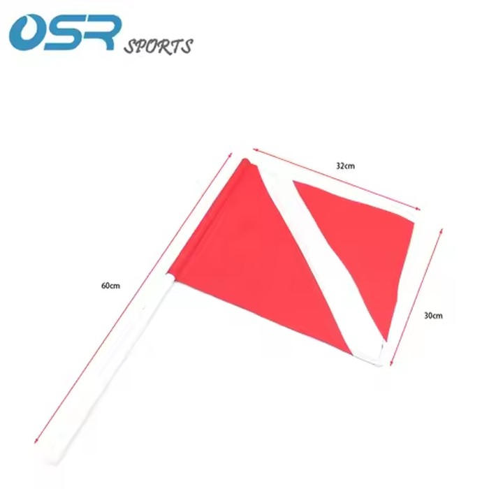 diving flag and pole