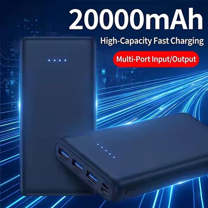 Portable Charger 20000mAh Power Bank, PD Fast Charging USB C External Battery Pack, 4 Outputs 2 Inputs Travel Essentials Portable Phone Charger for iPhone 17/16/15/14/13/12, Galaxy S24 Android Phone Etc