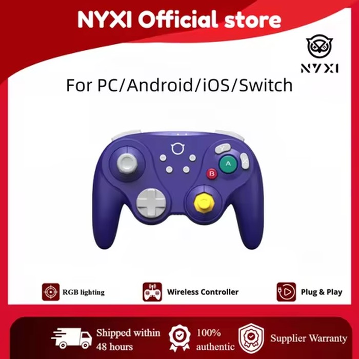 NYXI Warrior Lite Controller for Switch 2, Hall Effect Joystick Wireless Gamepad for Switch OLED/PC, Micro Switch ABXY Buttons