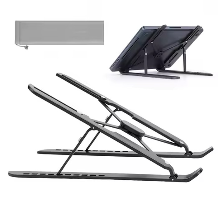 Foldable Laptop Stand 10 Level Adjustable Portable Notebook Bracket Support Base Aluminum Holder Stand For Macbook Laptop PC