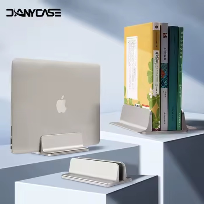 Vertical Laptop Stand Holder Foldable Aluminum Notebook Stand Laptop Tablet Stand Support For Macbook Air Pro PC 13-17 inch