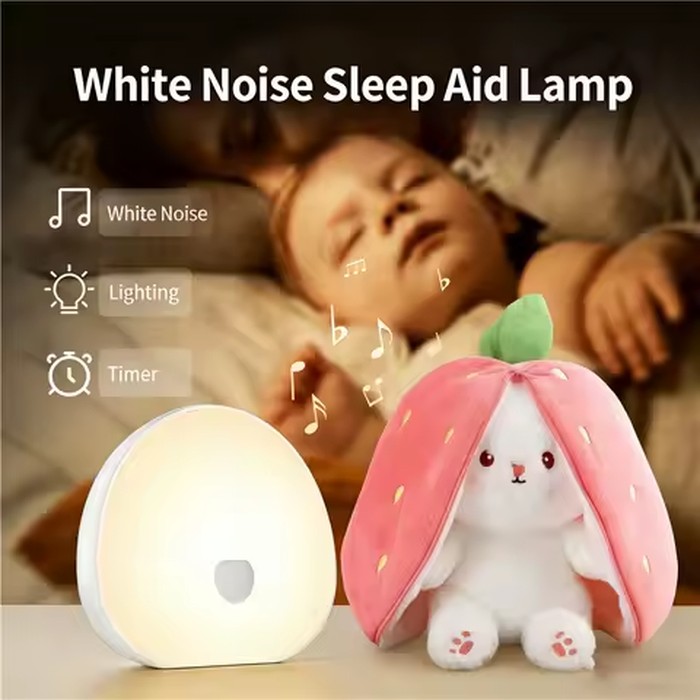 White Noise Sleep Machine With 10 Natural Smoothing Sounds Touchable RGB Night Light Relaxing Charging Sleep Lamp For Baby Adult
